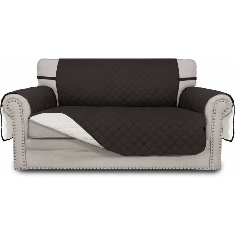 Serbia - Housse de canapé double face housse de canapé double imperméable housse de protection de meubles avec sangle élastique animal de compagnie