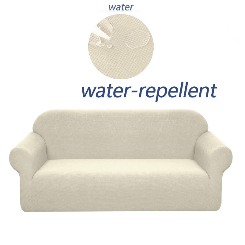 Xidjuikm - Housse de canapé stretch, imperméable et résistante aux éraflures pour canapé Motif élégant Avec rouleaux de mousse antidérapante (canapé