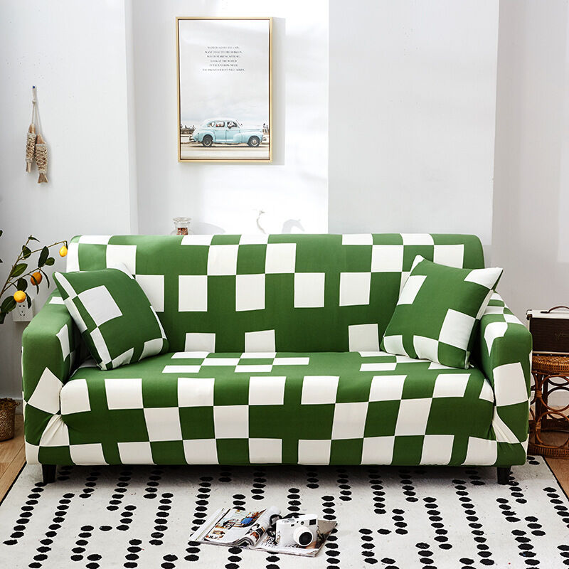 Housse de Canapé 2 Place 140180cm Couverture Canapé avec Accoudoirs Moderne Couvre Canapé Elastique Universelle Revêtement de Canapé Housse de