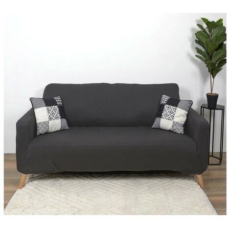 Housse de canapé 2 places extensible gris