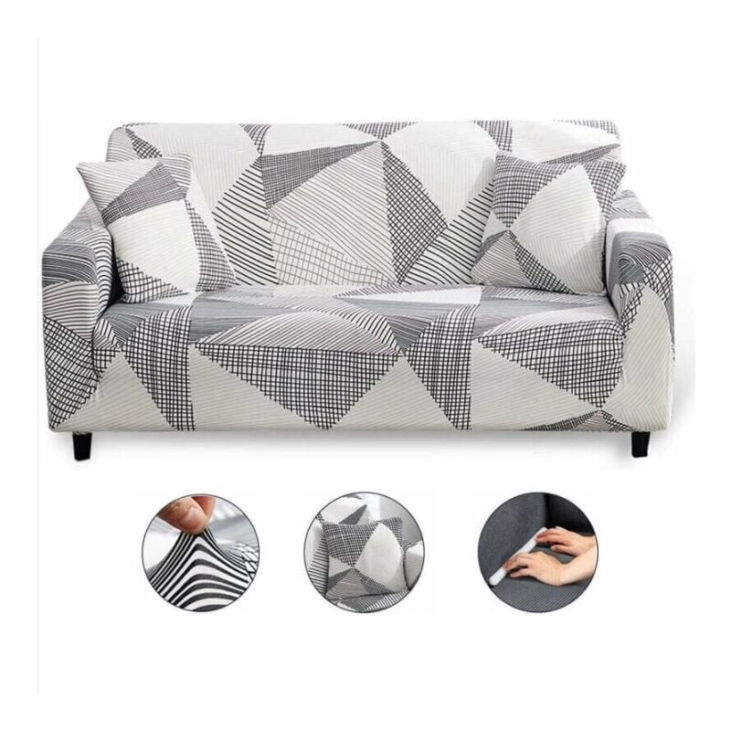 Alovez - Housse de canapé 3 Places Housse Canape Extensible avec Accoudoirs Housse de Canapé Elastique Couvre Canapé Univers Magique Housse