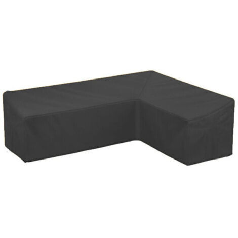 Housse De Canapé D'angle En Forme Jardin De L, Couverture De Protection De Meubles Extérieur Imperméable Oxford Tissu Noir -
