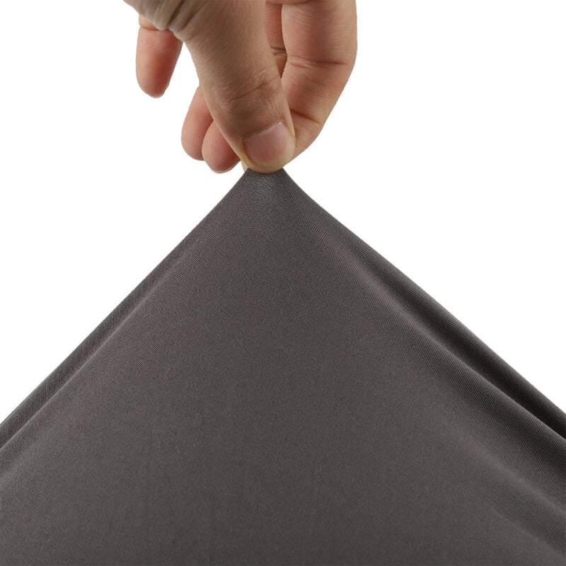 Housse de canapé d'angle en Polyester 3 + 2 places, housse de protection en forme de l pour meubles de maison, gris