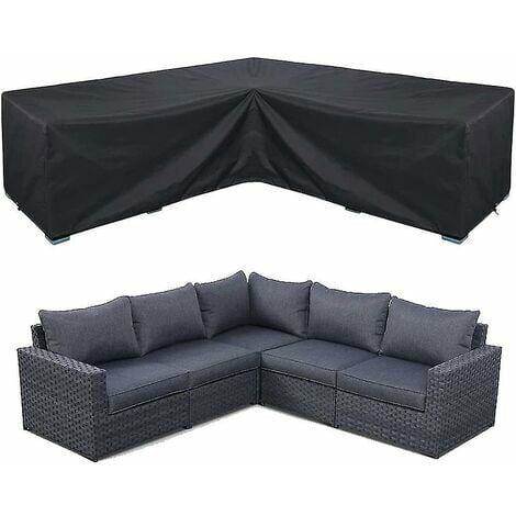 Housse de canapé d'angle housse de meubles de jardin étanche housse de meubles de combinaison extérieure 27027090CM BF