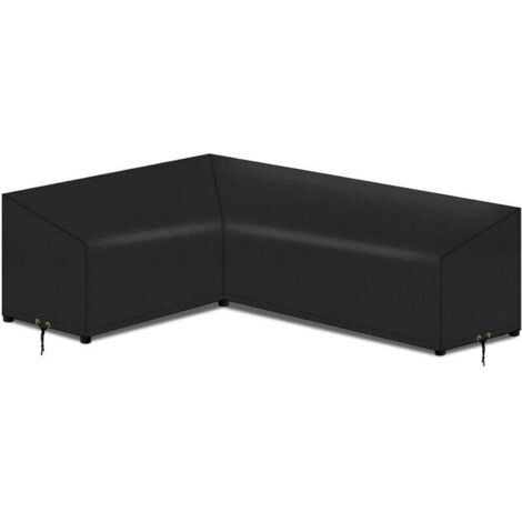 Housse de canapé d'angle imperméable et anti-poussière, forme L (300 x 300 x 98 cm)