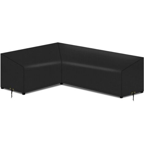 Housse de canapé d'angle imperméable et anti-poussière, forme L (300 x 300 x 98 cm)