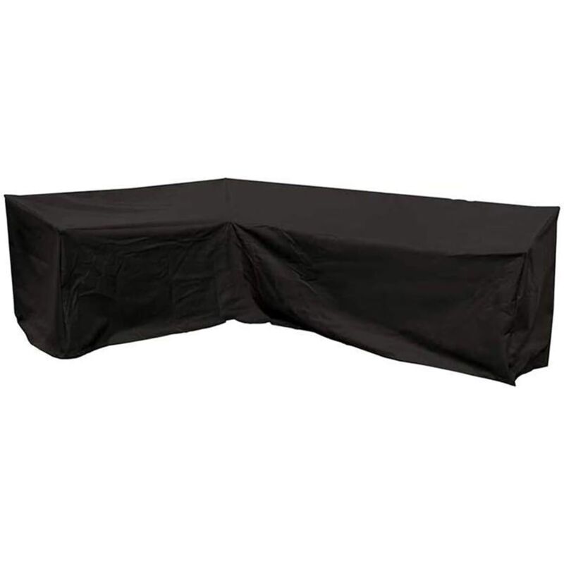 Housse de canapé d'angle pour meubles de jardin en forme de v/l imperméable pour meubles d'extérieur, bâche de salon, protection uv, anti-poussière,