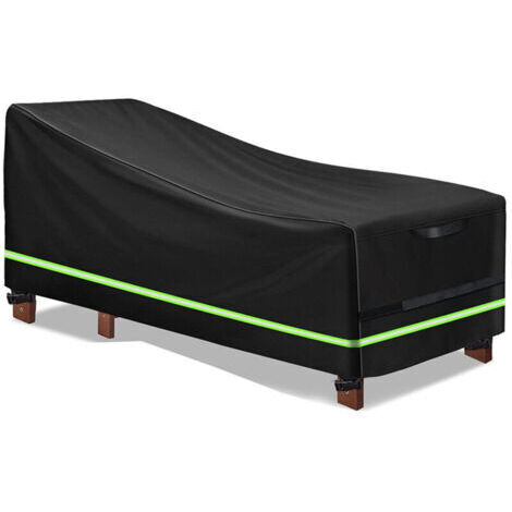 Housse de Canapé de Jardin, Housse Canape Exterieur, Housse de Banc de Jardin Imperméable, Housse de canapé de Jardin, Housse de Banc de Jardin Noir 200x75x70/40cm