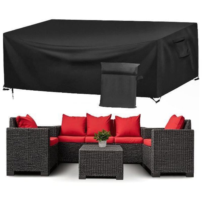 Housse De Canapé D'extérieur Imperméable Et Résistante Au Vent For Canapé De Terrasse, Banc De Jardin Et Meubles De Jardin(Tissu Oxford 210d，250 200