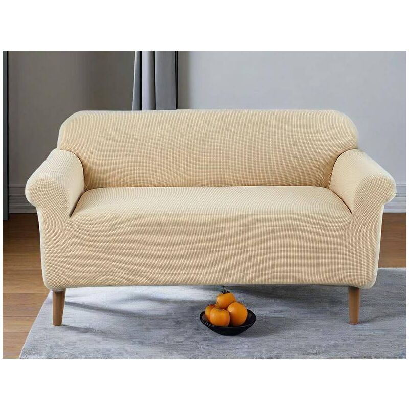 GABRIELLE Housse de Canapé Élastique 3 Places coleur de Beige Salon Chambre