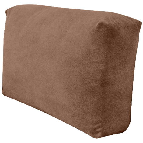 Housse de canapé en velours marron – Coussin de dossier – Matériau imperméable – Protection contre salissures et poils d'animaux