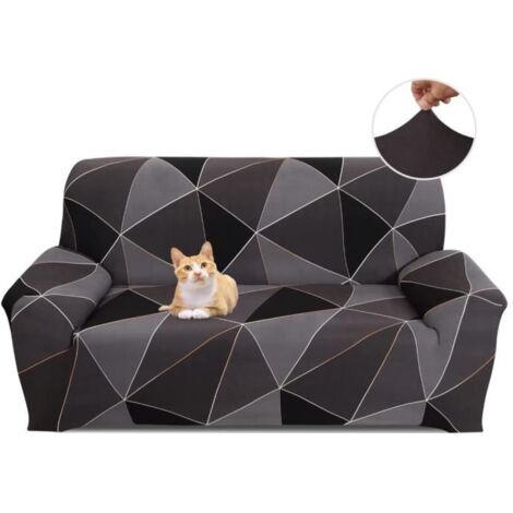Housse de Canapé Extensible 3 Place Couverture Canapé avec Accoudoirs Moderne Couvre Canapé Elastique Universelle