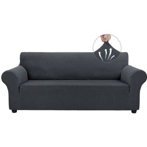 Housse De Canapé Extensible, 1 Place En Polyester Élasthanne Imprimé