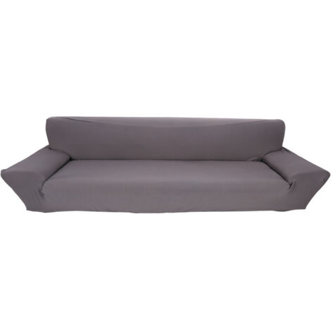 Housse de canapé extensible élastique pour 4 places, protection grise neuve