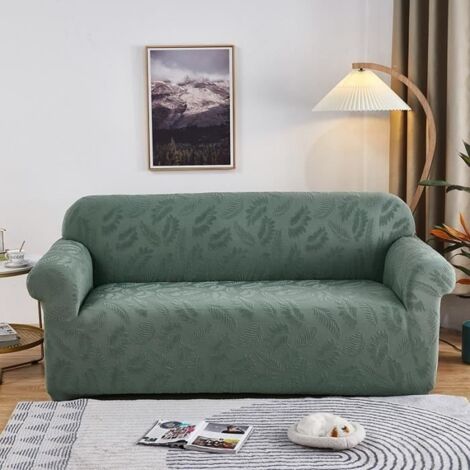 Housse de Canapé - Jacquard - 2 Places - Violet - Élastique - Moderne