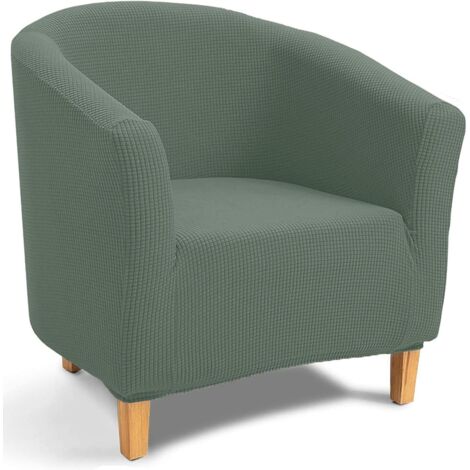 Housse de canapé jacquard vert haricot, housse de chaise de bain, rétractable