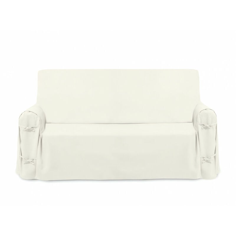 Soleil D Ocre - Housse de canapé en coton panama écru