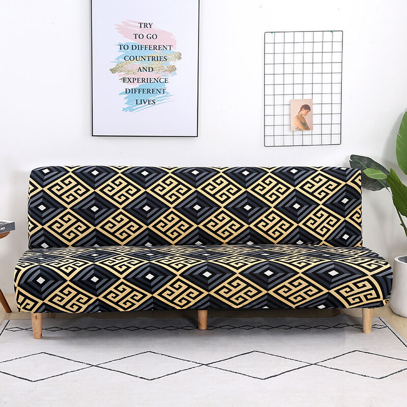 Linghhang - Housse de Canapé sans Accoudoir Extensible,Couverture de Canapé sans Bras Universel Tout Couvert Canapé Pliant Protecteur,Facile à