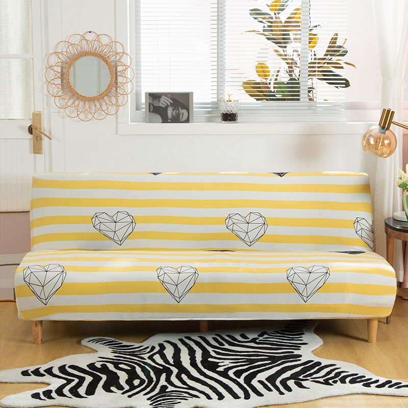 Linghhang - Housse de Canapé sans Accoudoir Extensible,Couverture de Canapé sans Bras Universel Tout Couvert Canapé Pliant Protecteur,Facile à