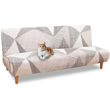 Housse de canapé - Universel - 3 places - Extensible - Lavable - Protection complète