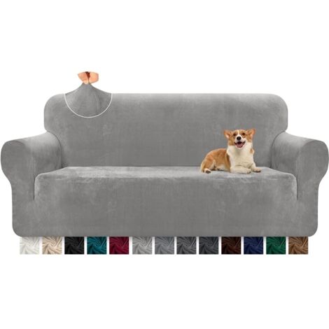 Housse De Canapé élastique Martina Home Madeira 2 Places - Couleur Moutarde - Tissu Jacquard (50% Polyester, 45% Coton, 5% élastomère)