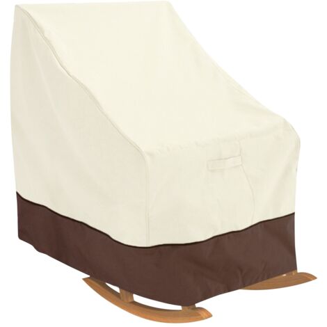 Housse de chaise à bascule simple, accessoire de meubles de jardin, anti-poussière de cour, 70x83x99cm
