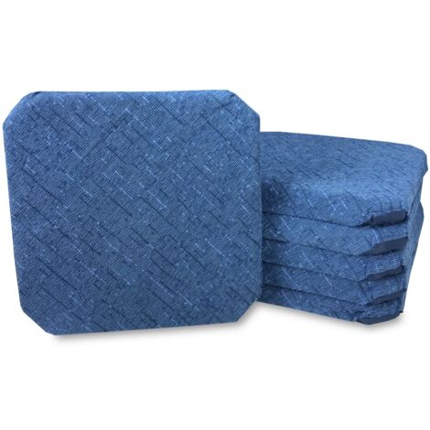 housse de chaise AVEC DES AILES DE COULEUR UNIE TISSU CINIGLIATO BLEU