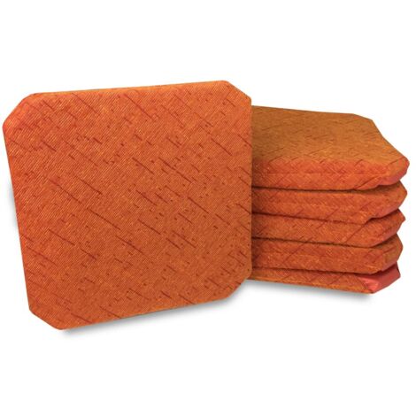 housse de chaise AVEC DES AILES DE COULEUR UNIE TISSU CINIGLIATO ORANGE