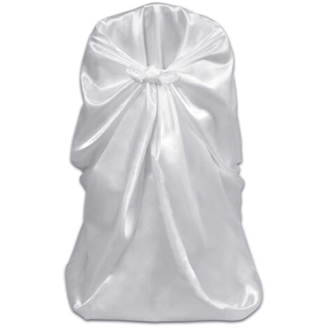 Housse de chaise blanche pour le banquet de mariage 6 pièces CFW331908