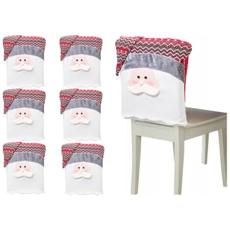 HOUSSE DE CHAISE BONNET DE PÈRE NOËL YX22020 6 SZT