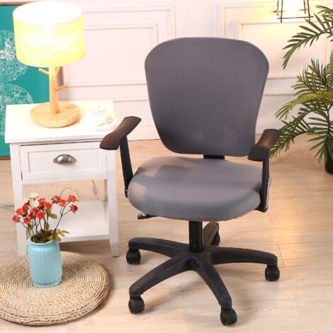 Housse de chaise de bureau universelle lavable et pivotante, style 8