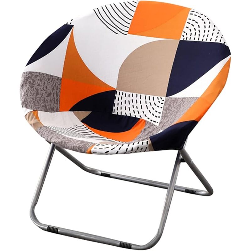 Housse de chaise pliable pour enfants ronde Ø 41-47 cm – Polyester élastique – Intérieur et extérieur – Facile à installer et à nettoyer