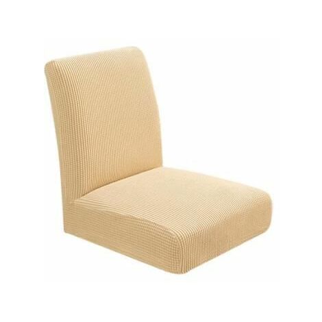 Housse de chaise en polyester beige Protection table et chaise
