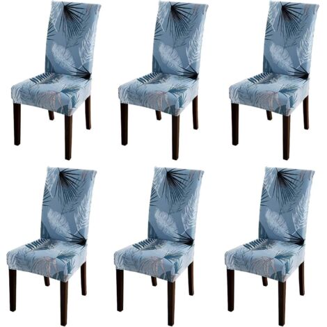 housse De Chaise Extensible 6 Pices, Housse De Salle  Manger Amovible Lavable Housse De Chaise Pour Salle  Manger Bouquet De Mariage Moderne, Htel