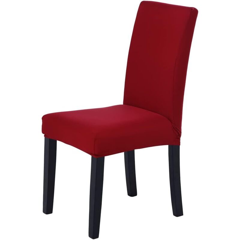 Housse de Chaise Extensible 6 pièces, Housse de Salle à Manger Amovible Lavable Housse de Chaise pour Salle à Manger Bouquet de Mariage Moderne,