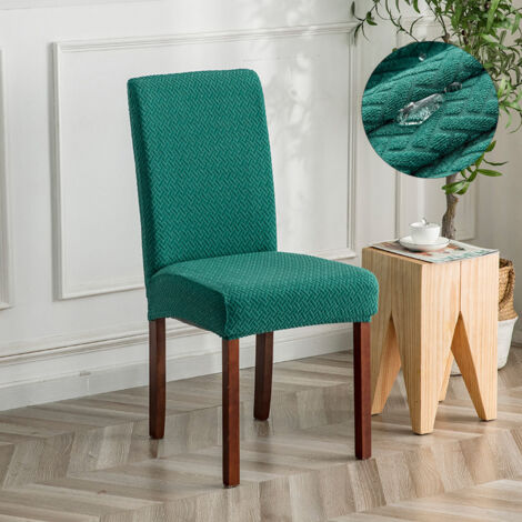 Housse de chaise extensible (bleu paon), 1 pièce