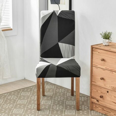 HOUSSE DE CHAISE Extensible Imprimée – Protection Élastique pour Siège, Adaptée aux Chaises de 45 à 60cm 16