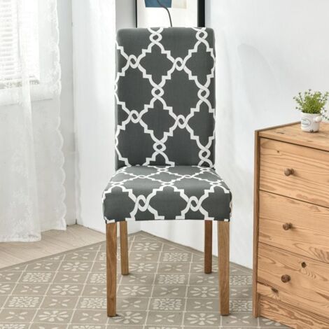 HOUSSE DE CHAISE Extensible Imprimée – Protection Élastique pour Siège, Adaptée aux Chaises de 45 à 60cm 31