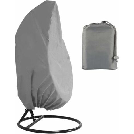 Housse de chaise hamac, housse de chaise hamac, housse de chaise suspendue, coupe-vent, protection UV, tissu Oxford durable, 200 x 230 cm (gris)