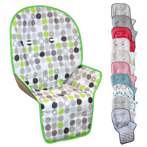 Housse de chaise haute bébé – Rembourrage 100% polyester – Anti-transpirante et lavable en machine – Compatible avec gamme Ptit – Monsieur Bébé