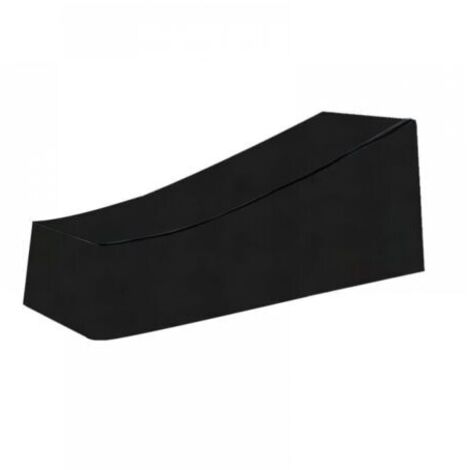 Housse de chaise longue de jardin, imperméable, coupe-vent, robuste en tissu Oxford 210D, housse de chaise longue (210x75x40/80cm)-noir