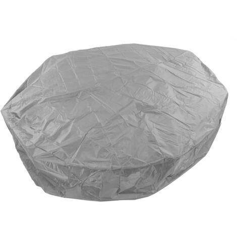 Housse de Chaise Longue de Patio Imperméable, Housse de Chaise Longue Pliante Extérieure Housse de Protection Anti-poussière 3 Tailles (420D extérieur Noir intérieur Argent)