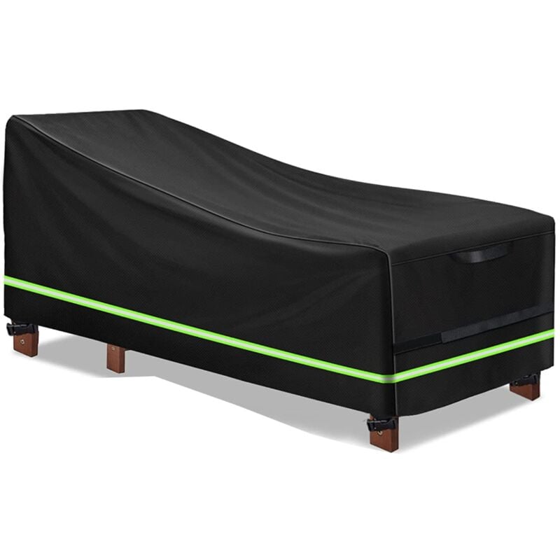 Shining House - Housse de Chaise Longue Exterieur, Housse de Chaise Longue de Jardin Imperméable, Coupe-Vent, Anti-UV, Tissu Housse pour Chaise