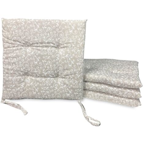 housse de chaise MORBIDONE DORY ARABESQUE BLANC
