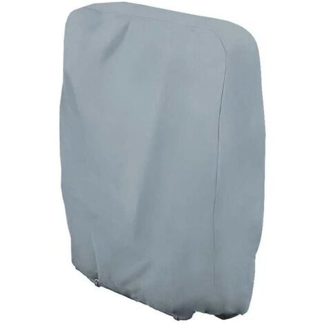 Housse de chaise pliante Housse inclinable Tissu Oxford UV imperm��able 110cmX71cm gris,