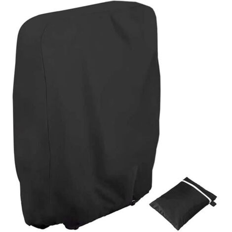 Housse de chaise pliante - Noir - 71cm x 34cm x 110cm - Imperméable - Résistante aux UV - Extérieur