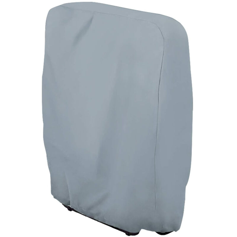 Housse de chaise pliante pour jardin – Protection imperméable grise pour chaise extérieure