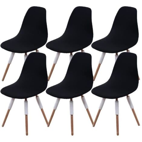 Housse de Chaise scandinave Extensible Housses Chaise de Salle à Manger scandinave 6 pièces Couvre Chaise scandinave pour Salon