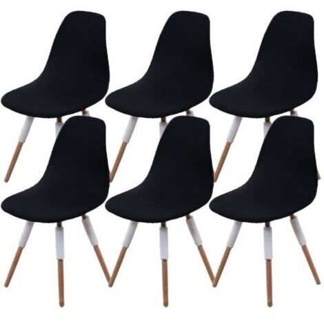 Housse de Chaise scandinave Extensible Housses Chaise de Salle à Manger scandinave 6 pièces Couvre Chaise scandinave pour Salon