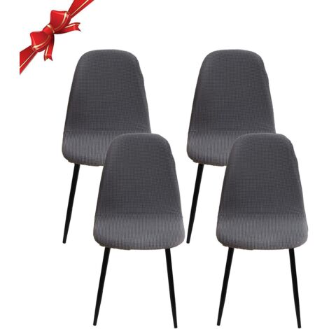 housse De Chaise Scandinave Lot De 4, Housse De Chaise De Salle  Manger Scandinaves Extensible,jacquard Couverture De Chaise Lastique Universel Po